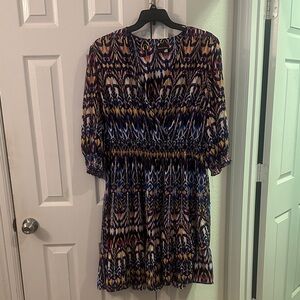 Maison Tara Vibrant Long Sleeve Dress